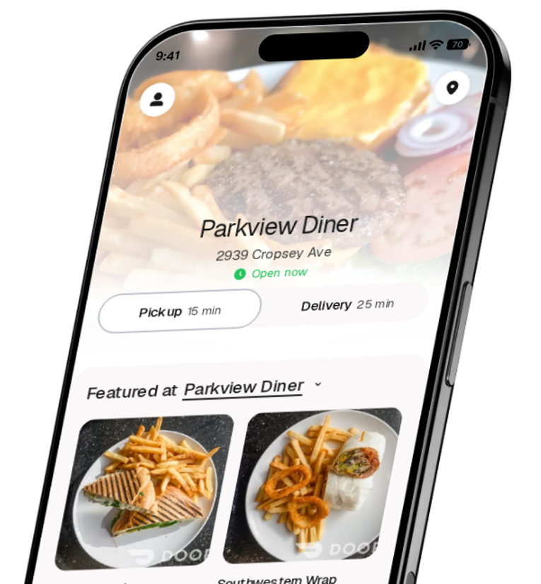 Parkview Diner app preview
