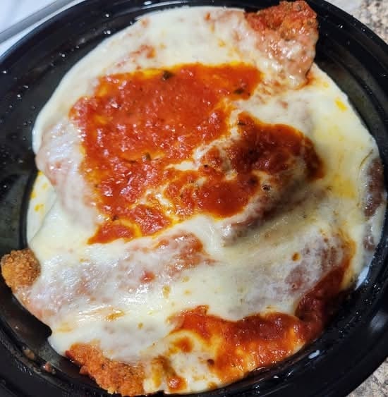Eggplant Parmigiana Entree.